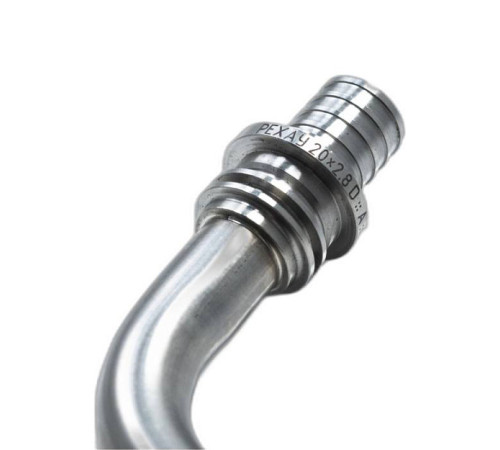 Трубка Г-образная REHAU из нержавеющей стали для подключения радиатора 16/500 мм 11096651002