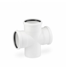 Крестовина одноплоскостная REHAU RAUPIANO PLUS 110/110/110/87° 11215541001 RAL 9003