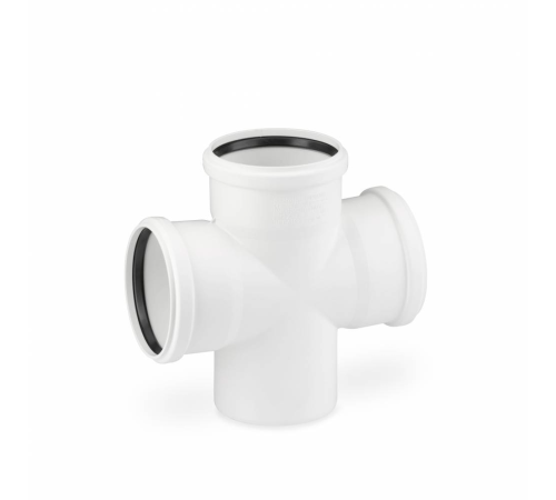 Крестовина одноплоскостная REHAU RAUPIANO PLUS 110/110/110/87° 11215541001 RAL 9003