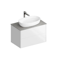 Тумба подвесная Kerama Marazzi PLAZA Modern 80x48 см 2 ящика белый PLB.M.80.2\WHT.V