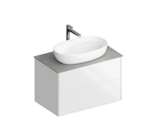 Тумба подвесная Kerama Marazzi PLAZA Modern 80x48 см 2 ящика белый PLB.M.80.2\WHT.V