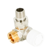 Вентиль термостатический Oventrop серия AV9 угловой трехосевой DN 15 3/4x1/2 Н-ЕК правый 1183447