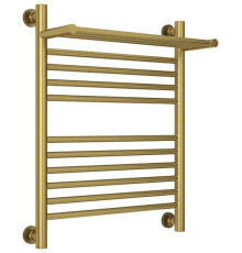 Полотенцесушитель водяной Сунержа Богема+ с 1 полкой 500x600 мм состаренная латунь 051-0223-6050