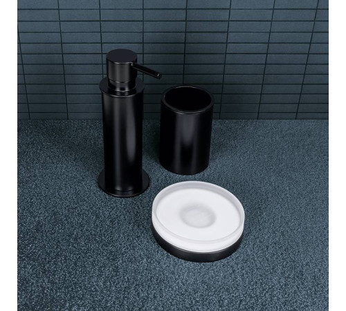Мыльница настольная Colombo Design Mini чёрный матовый матовое стекло B5240.NM-VAN