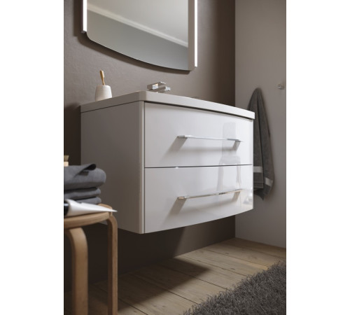 Тумба под умывальник Aqwella Neringa подвесная 800х540х480 мм белый глянец NER0108