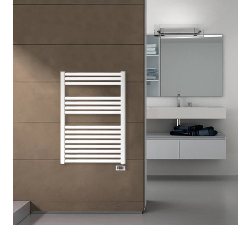 Полотенцесушитель электрический Irsap Ares 580x818 мм 400 Вт 15 трубок с регулятором белый EIS058K01IR01NNN