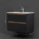 Тумба под раковину подвесная AM.PM X-Joy 80 см черный матовый M85AFHX0802BM