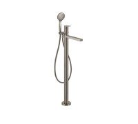 Смеситель для ванны напольный Gessi Emporio Via Manzoni с душевой лейкой Finox Brushed Nickel 24982#149