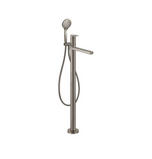 Смеситель для ванны напольный Gessi Emporio Via Manzoni с душевой лейкой Finox Brushed Nickel 24982#149