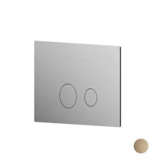 Клавиша смыва Newform X-STEEL 316 двойная для инсталляций TECE цвет PVD Brushed pale gold 69642X.59.098