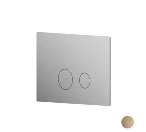 Клавиша смыва Newform X-STEEL 316 двойная для инсталляций TECE цвет PVD Brushed pale gold 69642X.59.098