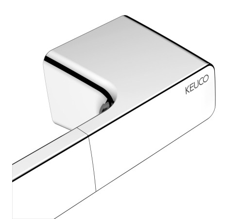Полотенцедержатель KEUCO AVENO 600 мм хром с клеевым комплектом 14601 010600