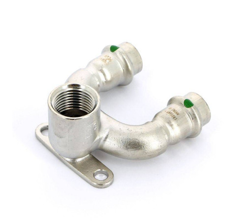 Водорозетка пресс-В проходная Viega Sanpress Inox 15x1/2 693718