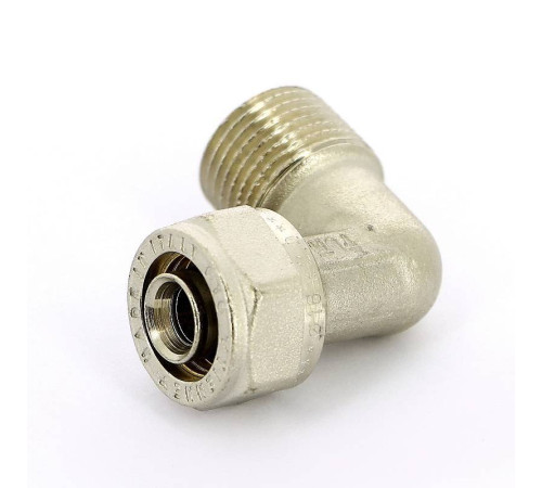 Угол обжимной никелированный Tiemme 16х1/2 наружная резьба 1600013