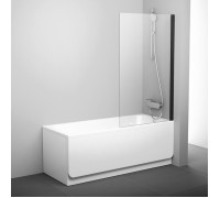 Шторка для ванны Ravak Pivot 80 см транспарент черный 79840300Z1