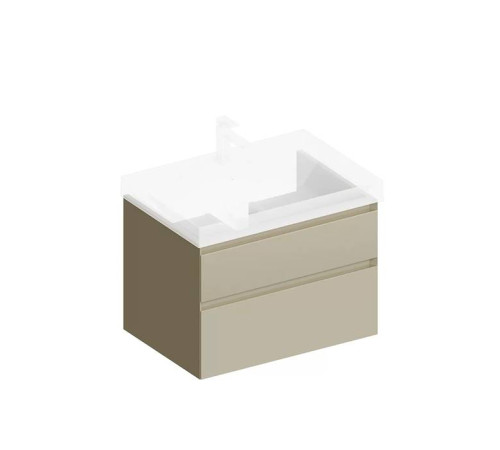 Тумба подвесная Kerama Marazzi Cubo 70 см с ящиками лимо матовая CUB.70.2\LIM