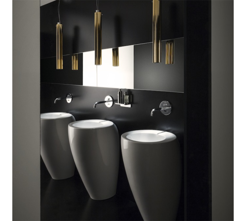 Раковина пристенная Laufen Il Bagno Alessi One 52х53х85 см 1 отверстие LLC белый 8.1197.1.400.104.1