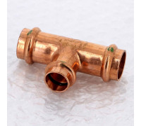 Тройник пресс медный Viega Profipress 22x18x22 мм 291945