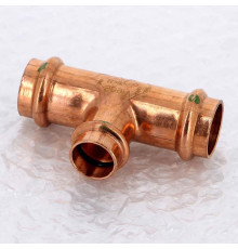 Тройник пресс медный Viega Profipress 22x18x22 мм 291945