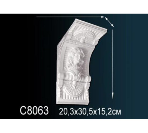 Консоль декоративная из полиуретана Perfect C8063