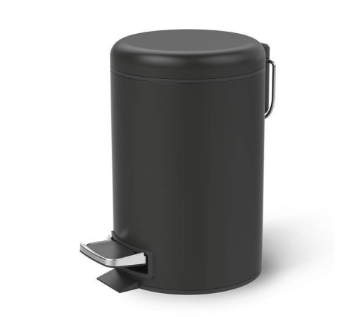 Ведро для мусора с педалью Decor Walther Universal черный матовый 0615760