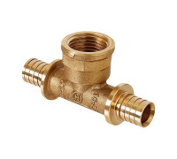 Тройник аксиальный Hoobs 16x2.2-1/2-16x2.2 мм с внутренней резьбой HB-PEXTG-161216