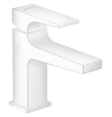 Смеситель для раковины Hansgrohe Metropol 100 однорычажный клапан Push-Open матовый белый 32500700