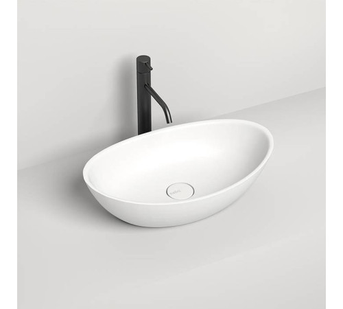 Раковина накладная Salini NOEMI 56х34х15 см S-Sense белый глянцевый 1101103G