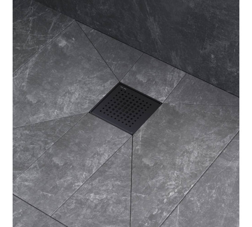 Трап для душа точечный AM.PM MasterFlow Point Cut Gradient 10 см черный матовый W01BD-P11-010-01BM