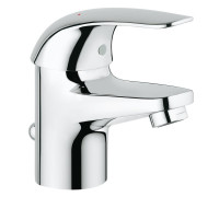 Смеситель для раковины GROHE Euroeco с донным клапаном хром 23262000
