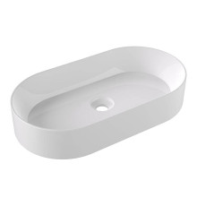 Раковина накладная Alice Ceramica Spy Oval 65x36x12 см белый глянцевый 34240101