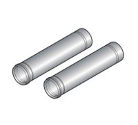 Удлинение дымохода De Dietrich 80 мм L=250 мм алюминий 2 шт 84887604