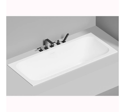 Ванна встраиваемая на ножках Salini Orlanda Axis Kit 170х75х60 см UpDown S-Stone белый матовый 103323M