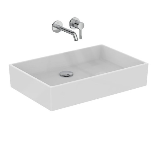 Раковина накладная Ideal Standard Extra 60x40x12.5 см без отверстия белая T374001