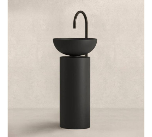 Раковина напольная Noorth SABA 45 Ø 45x90 см цвет черный матовый 5830.22-2