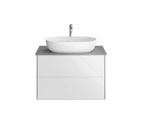 Тумба подвесная Kerama Marazzi PLAZA Modern 80x48 см 2 ящика белый PLB.M.80.2\WHT.V