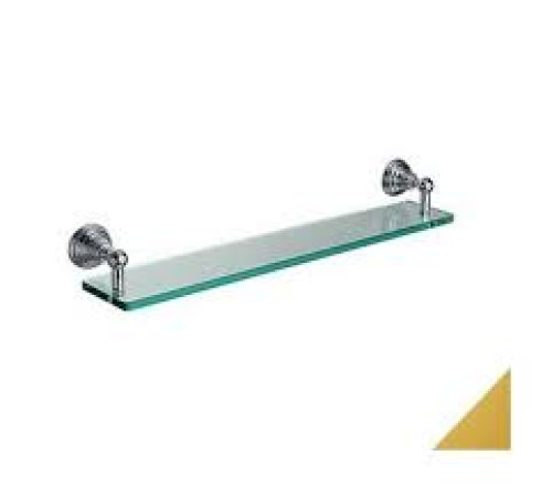 Полка для ванной хрустальная Art&Max Crystal 60 см золото CA 113.52
