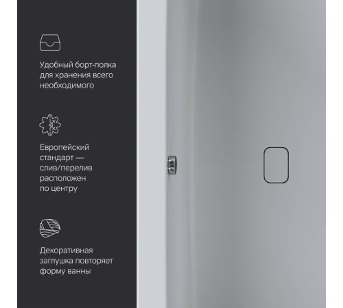 Ванна акриловая AM.PM Func 180x80 см W84A-180-080W-A