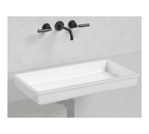 Раковина врезная снизу Salini Marea 75х40х12.9 см S-Stone белый матовый 1802210M