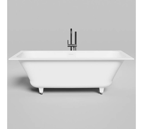 Ванна встраиваемая на ножках Salini Orlanda Axis Kit 170х75х60 см UpDown S-Stone белый матовый 103323M