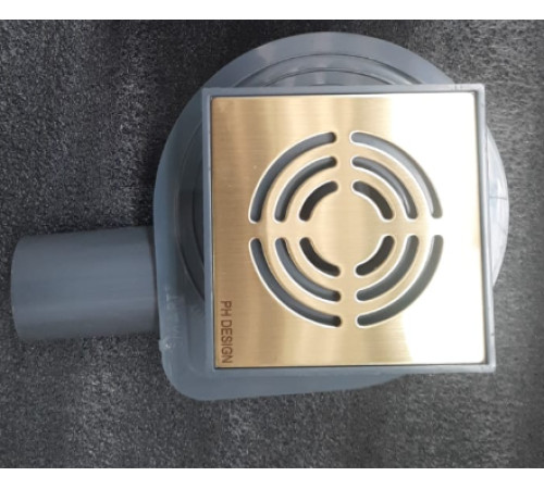 Душевой трап Boheme 10x10 см золото 984-10-G