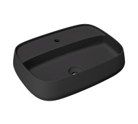 Раковина Ceramica Alice NUR 60x45x15 см Plan накладная чёрный матовый 33210108