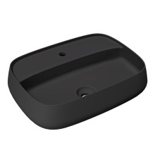 Раковина Ceramica Alice NUR 60x45x15 см Plan накладная чёрный матовый 33210108