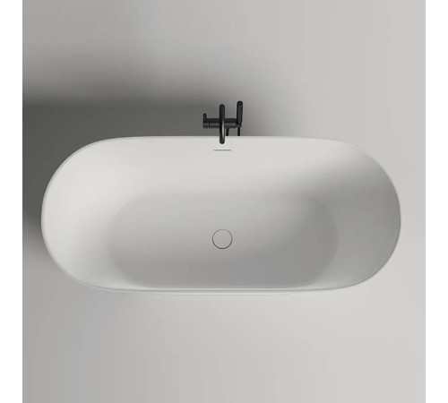 Ванна отдельностоящая Salini Mona 180х80х59.5 см S-Stone белый матовый 102921M
