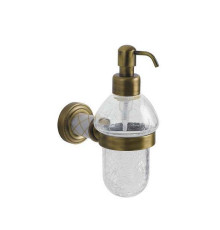 Дозатор для жидкого мыла подвесной Boheme Murano бронза 10912-W-BR