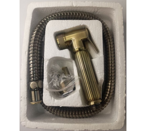 Гигиенический душ со шлангом и кронштейном Welia бронза WL002