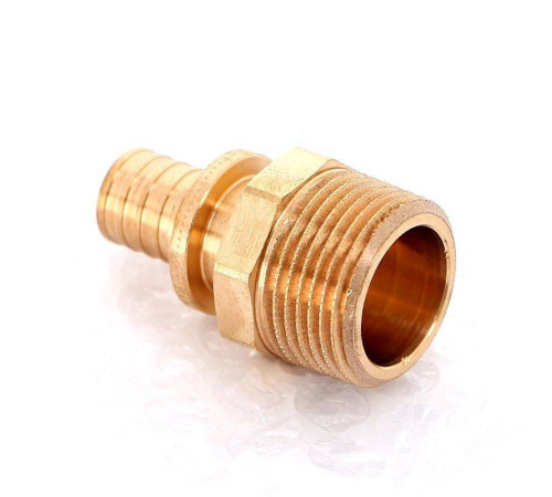 Муфта надвижная REHAU Rautitan RX 16х3/4 с наружной резьбой бронза 14563121001