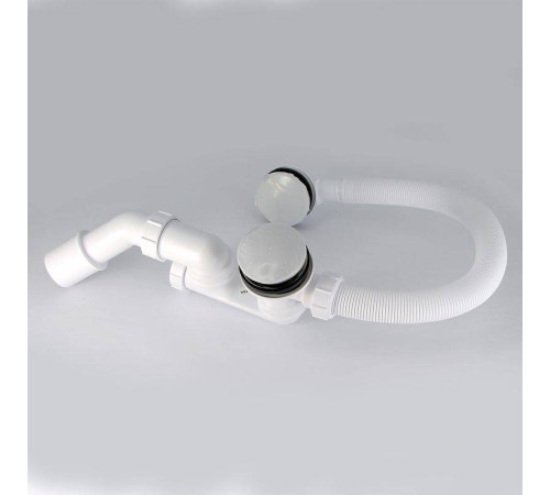 Слив-перелив для ванны McAlpine L 500 мм x 34 мм пробка-кнопка хром MRB8CB