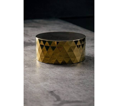 Смеситель для раковины Boheme Venturo врезной на 3 отверстия Diamond золото матовое 150-MG-DIAMOND