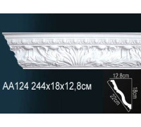 Карниз потолочный Perfect AA124 полиуретановый с рисунком AA124